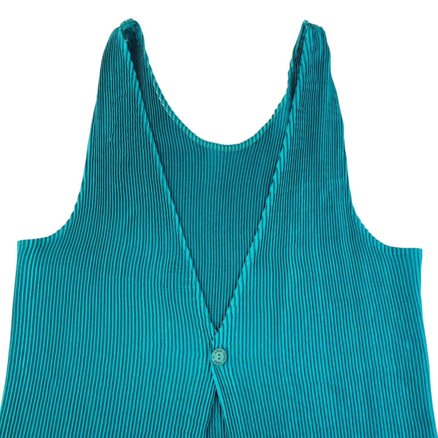 Vintage 90s Issey Miyake Pleated Longline Vest Dress Womens Size L