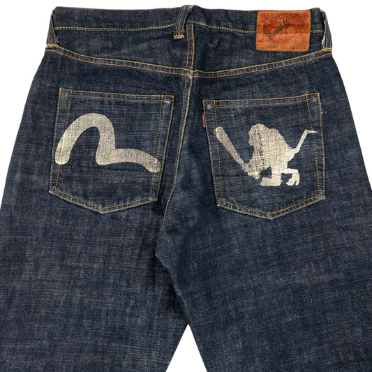 Vintage Evisu Gull Monkey Japanese Denim Jeans Size W33