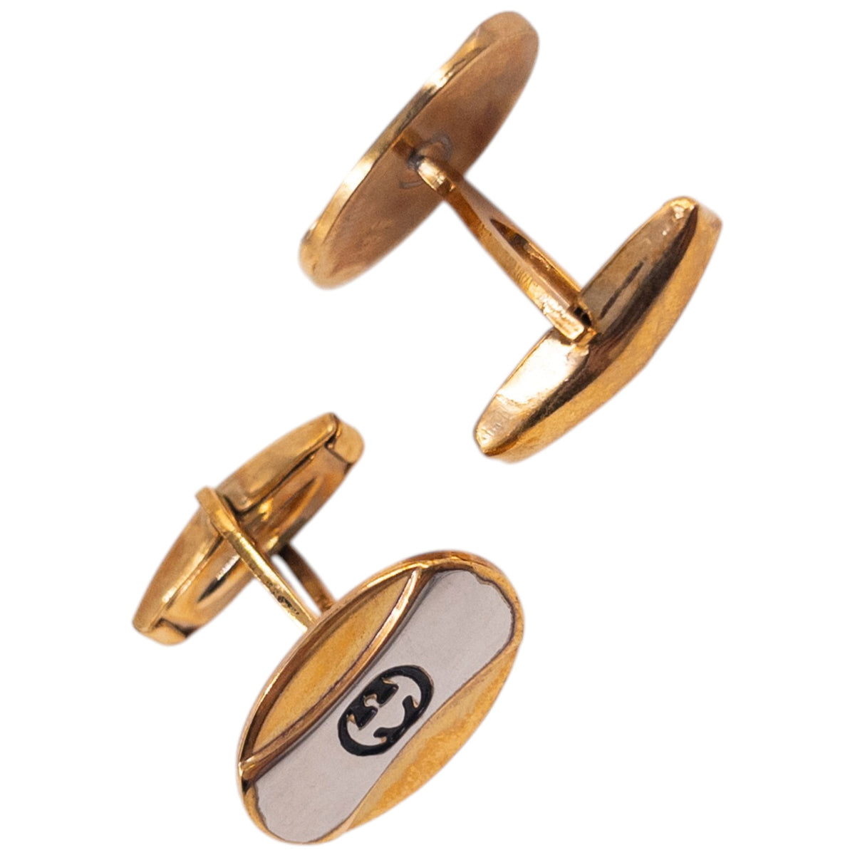 Vintage 90s Gucci Embossed Cufflinks