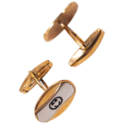 Vintage 90s Gucci Embossed Cufflinks