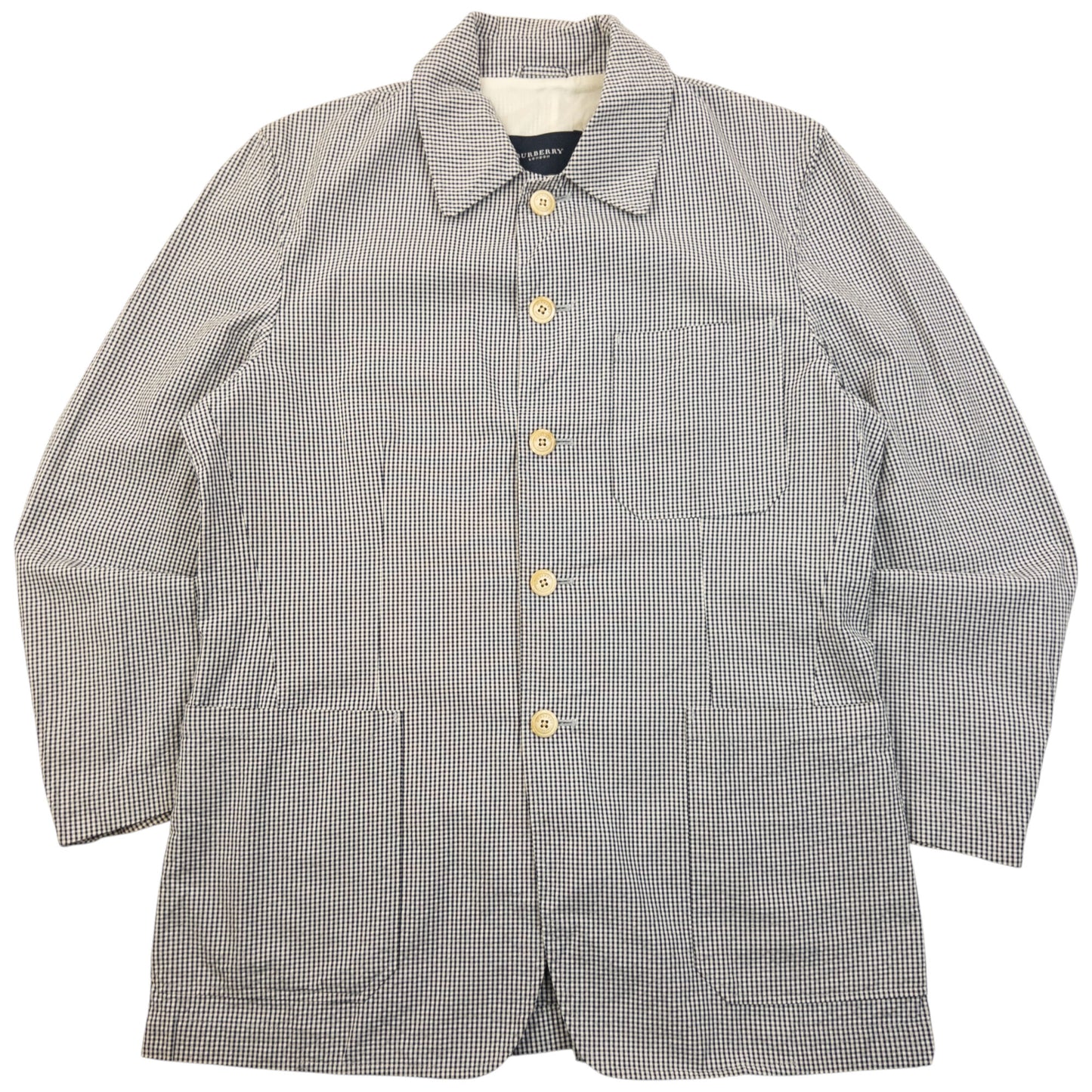 Vintage 2000s Burberry Checkered Button Up Jacket Size M