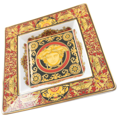 Vintage 2000s Versace Rosenthal Medusa Pattern Ash Tray