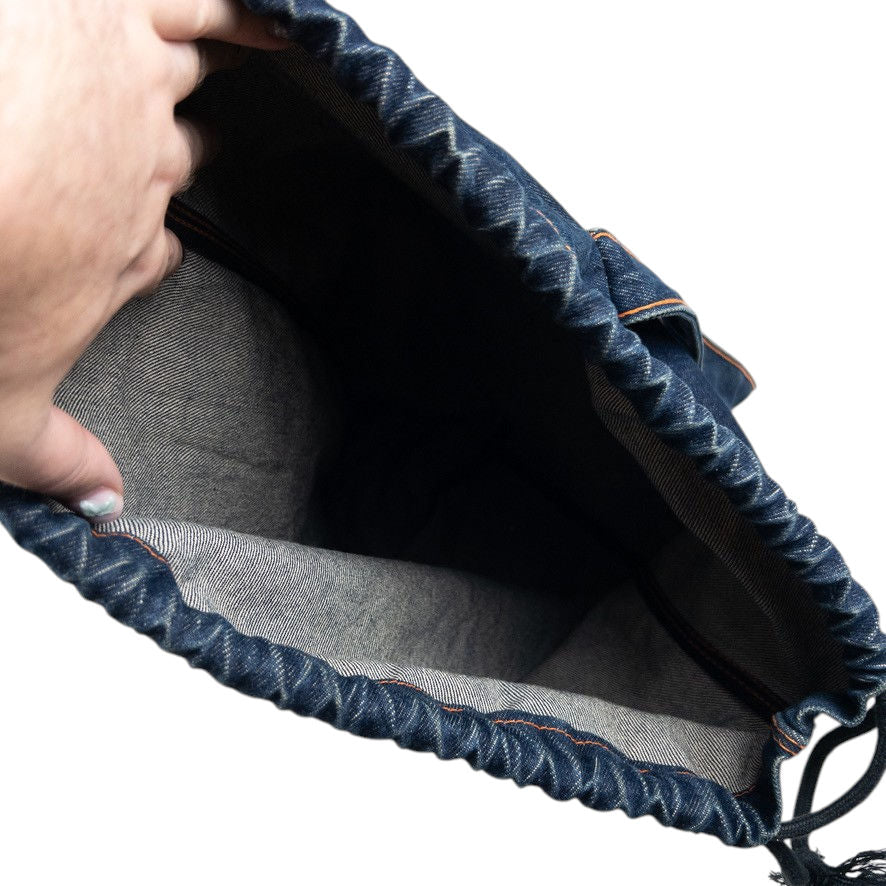 Vintage Evisu Gull Japanese Denim Crossbody Duffel Bag