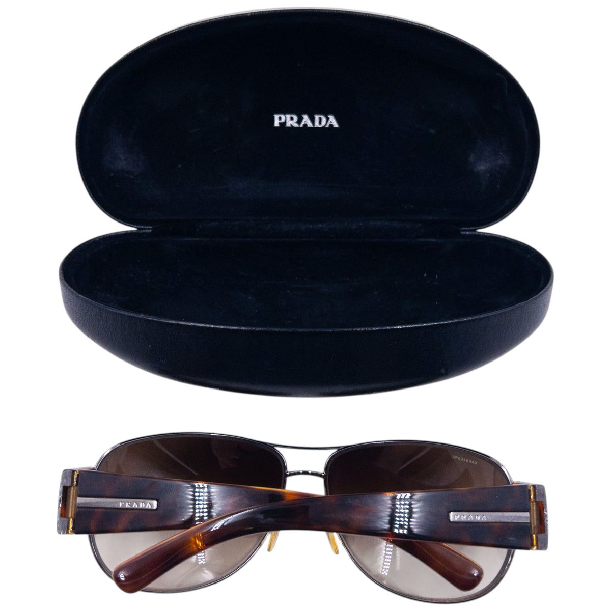 Vintage 2000s Prada Tortoise Shell Sunglasses