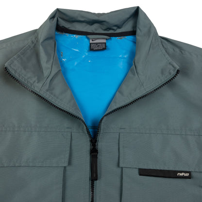 Vintage Nike Zip Up Big Pocket Waterproof Jacket Size M