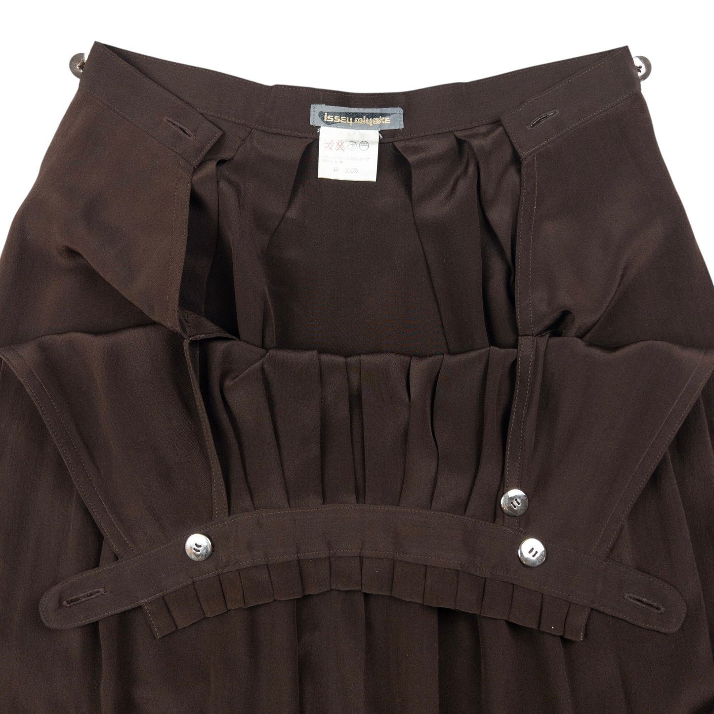 Vintage Issey Miyake Lightweight Pleated Skirt Womens Size W24