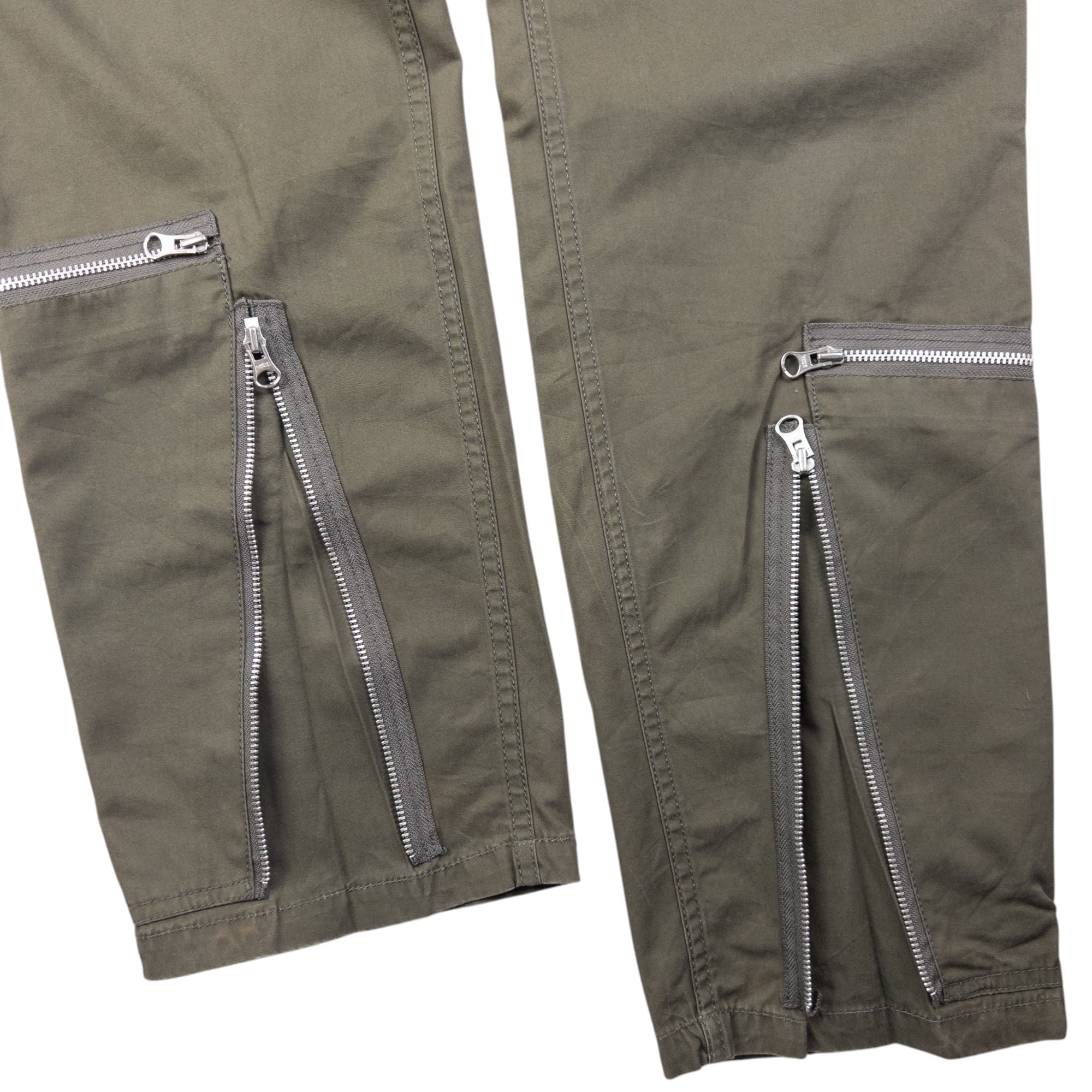 Vintage Good Enough Multi Zip Cargo Trousers Size W31