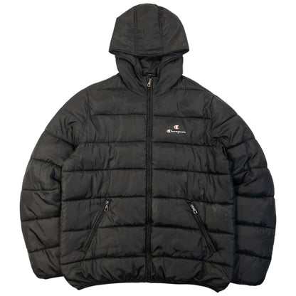Vintage Champion Zip Up Puffer Jacket Size XXL