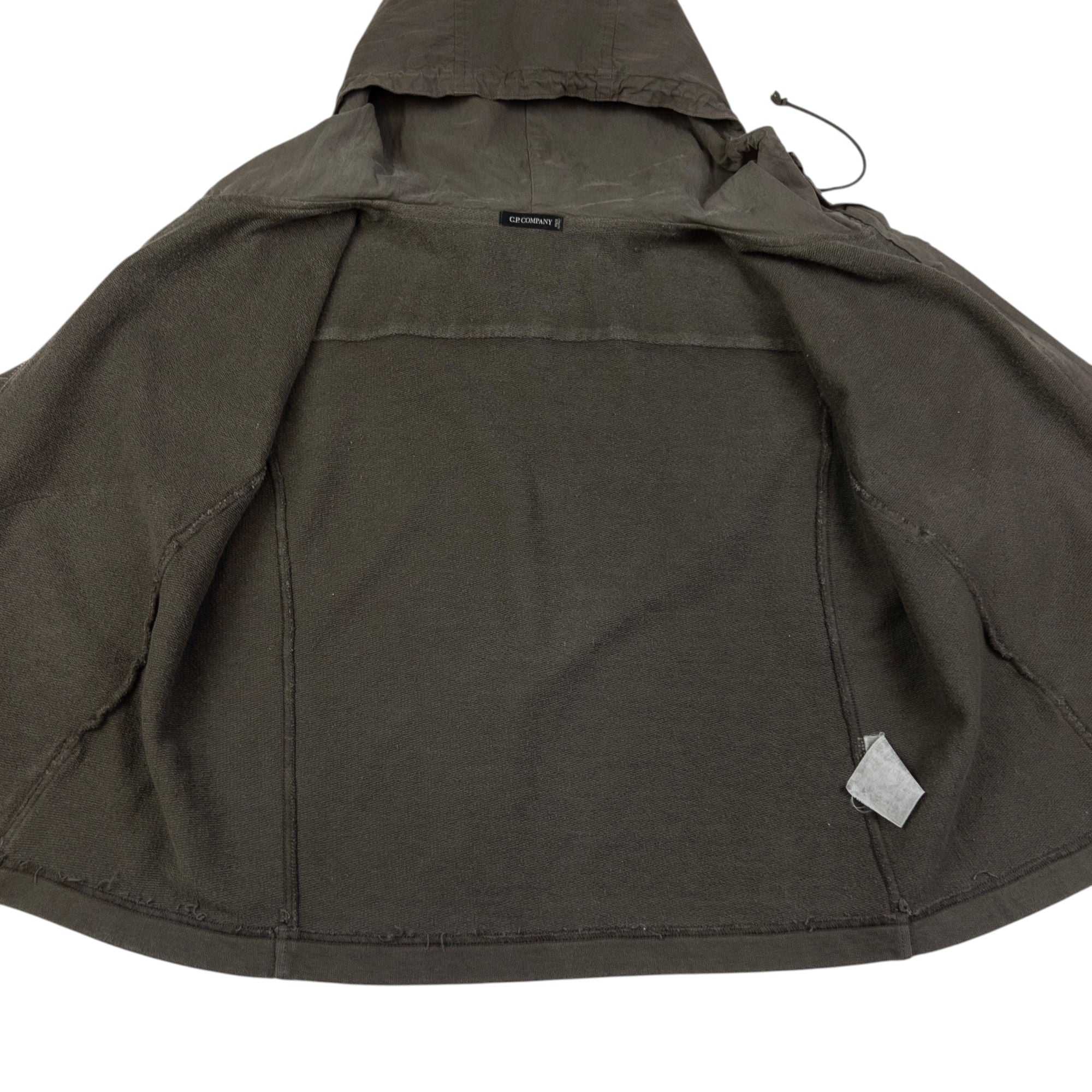 Vintage CP Company Ruched Sleeve Zip Up Hoodie Womens Size M