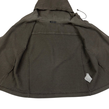 Vintage CP Company Ruched Sleeve Zip Up Hoodie Womens Size M