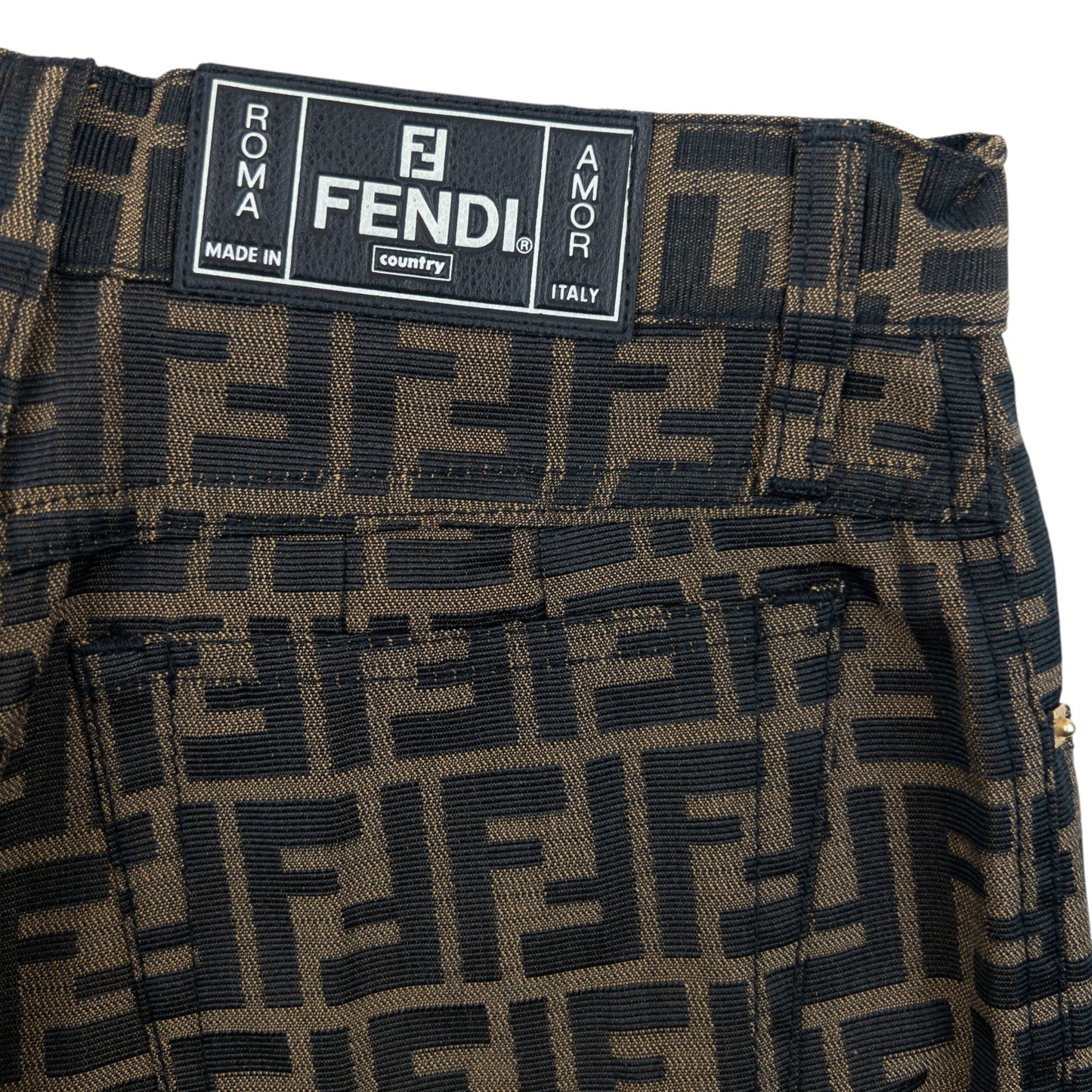 Vintage 90s Fendi Monogram Trousers Womens Size W27