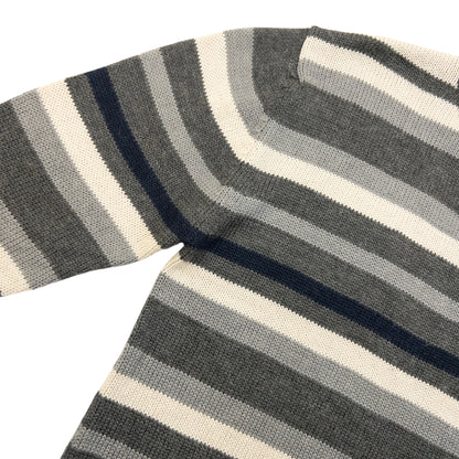Vintage 2000s Stussy Striped Wool Knit Jumper Size M