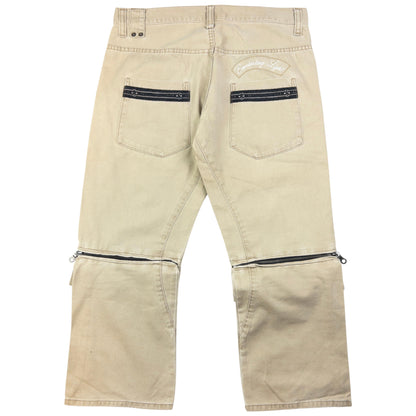 Vintage PPFM Zip Leg Trousers Size W32