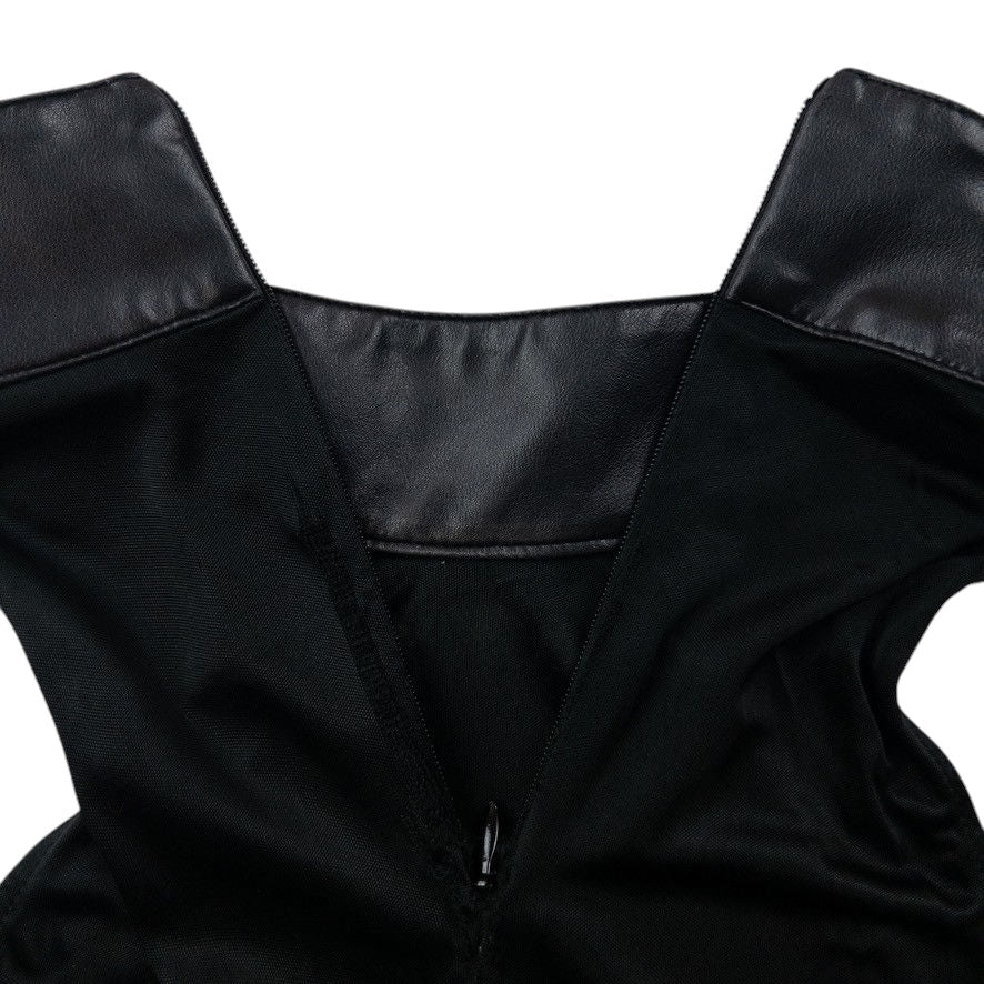 Vintage 2000s Versace Medussa Head Mesh Top Womens Size S