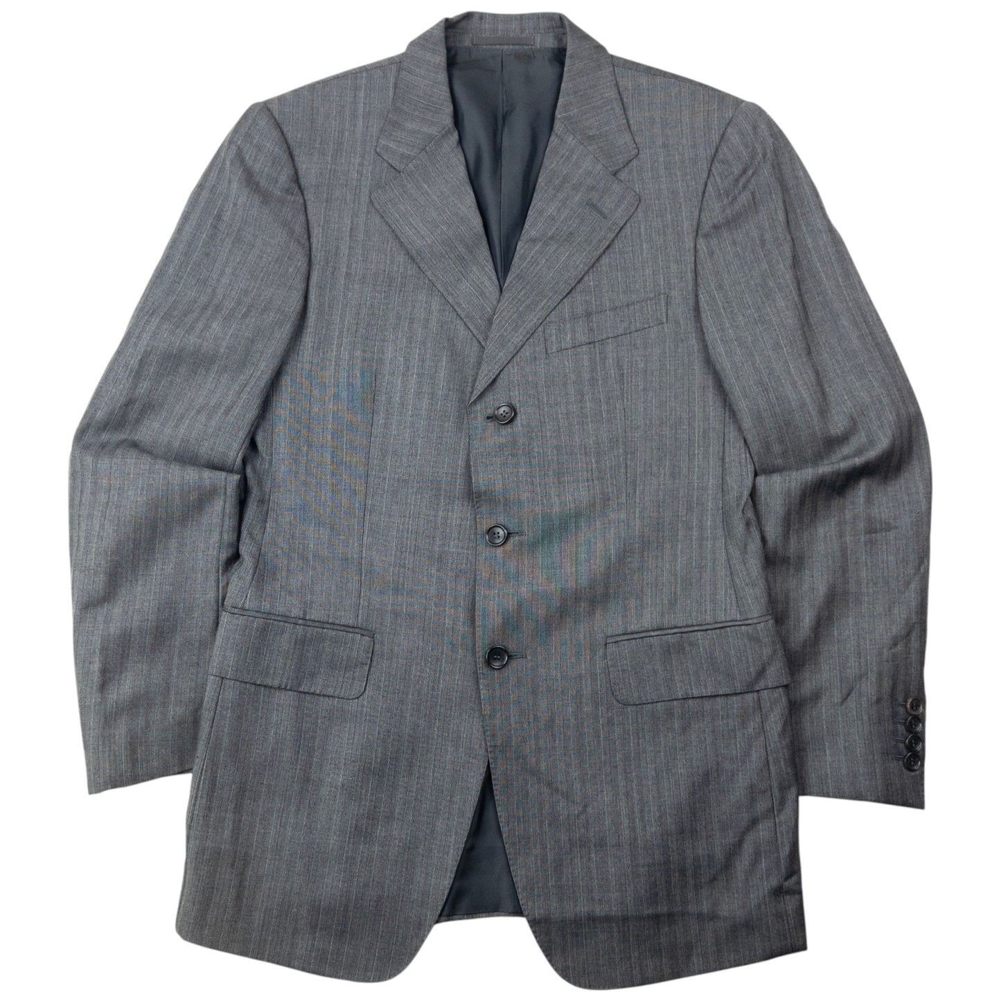Vintage 90s Gucci By Tom Ford Striped Jacket & Trousers Suit Set Size XL