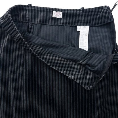 Vintage 90s Armani Jeans Striped Velour Skirt Womens Size W27