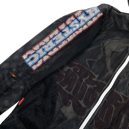 Vintage 90s Hysteric Glamour Graphic Zip Up Mesh Hoodie in black (cotton), photo 5