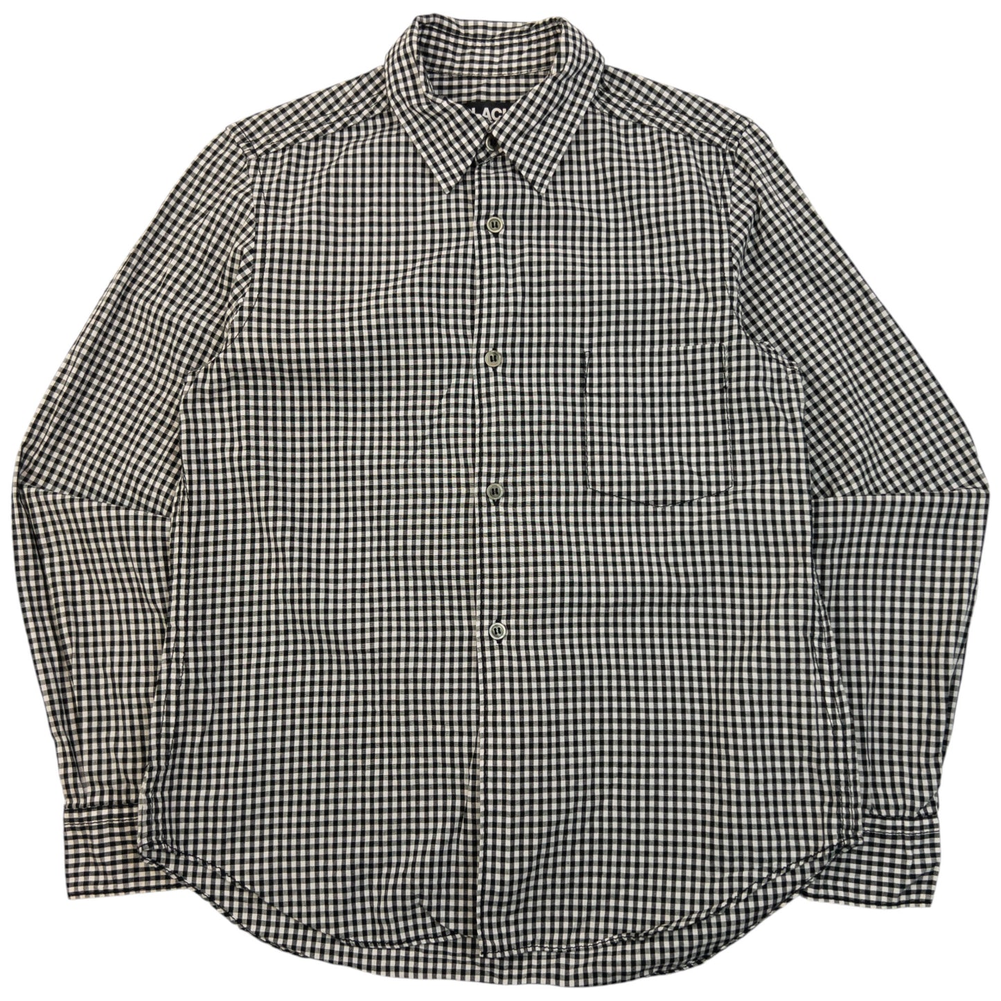 Vintage 2000s Comme Des Garçons BLACK Long Sleeve Button Up Shirt Womens Size S