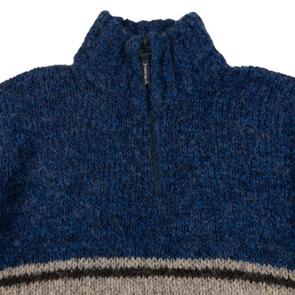 Vintage Armani Jeans Q Zip Knit Jumper Size XL