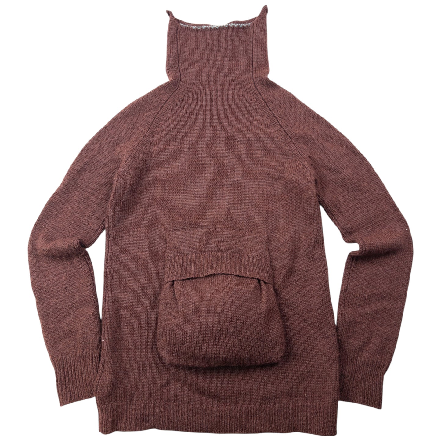 Vintage 2000s Yohji Yamamoto Wool Turtleneck Jumper Womens Size S