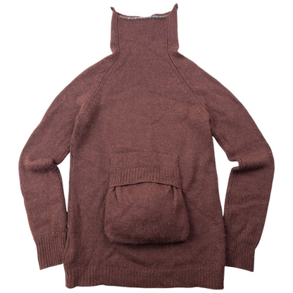 Vintage 2000s Yohji Yamamoto Wool Turtleneck Jumper Womens Size S
