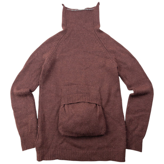 Vintage 2000s Yohji Yamamoto Wool Turtleneck Jumper Womens Size S