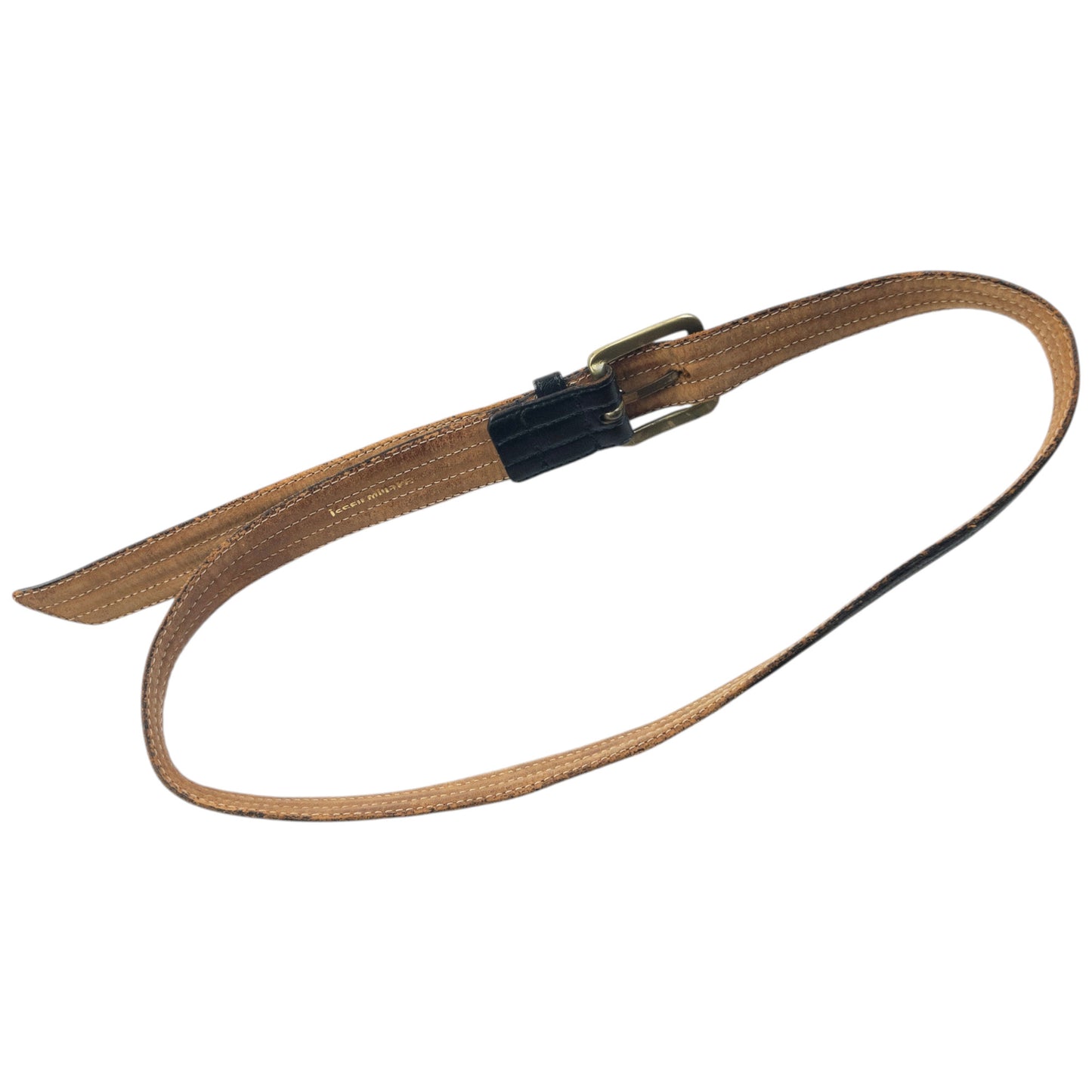 Vintage 90s Issey Miyake Leather Belt Size S