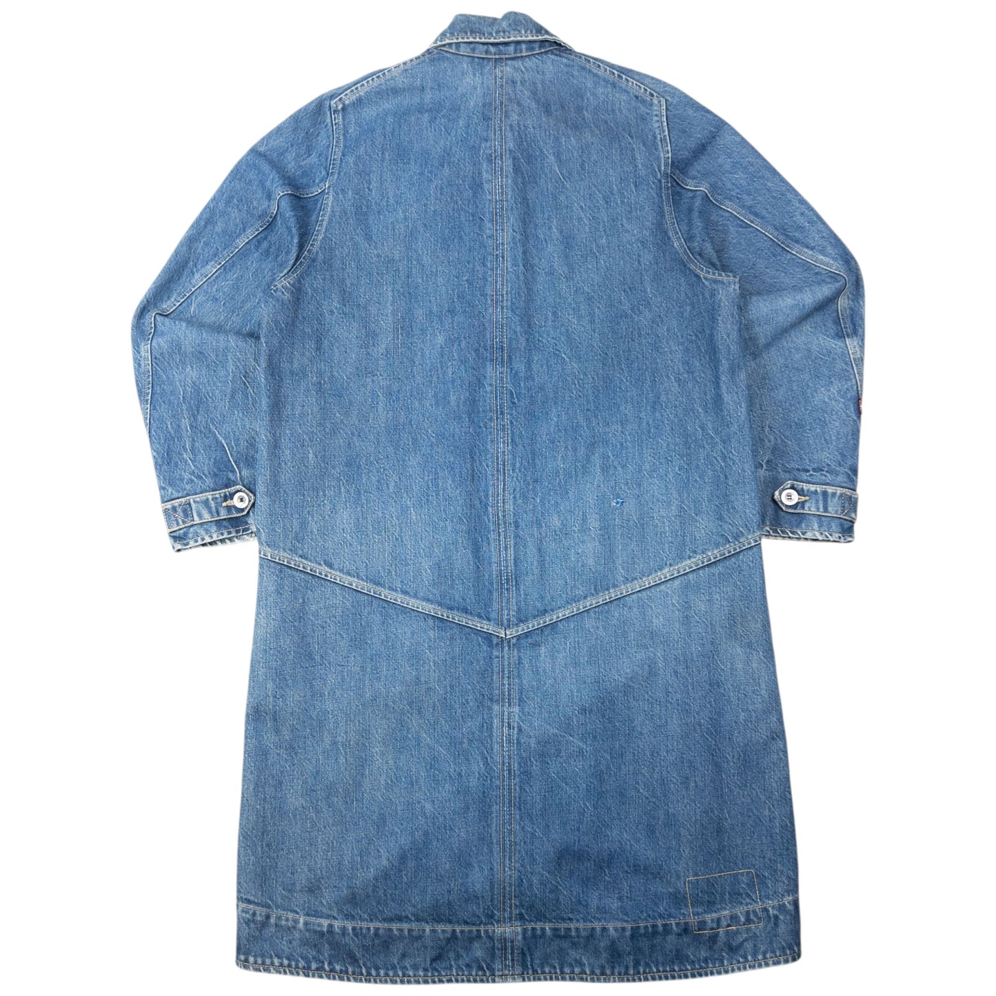 Vintage 2000s Levi's Engineered Garments Denim Trench Jacket Size M