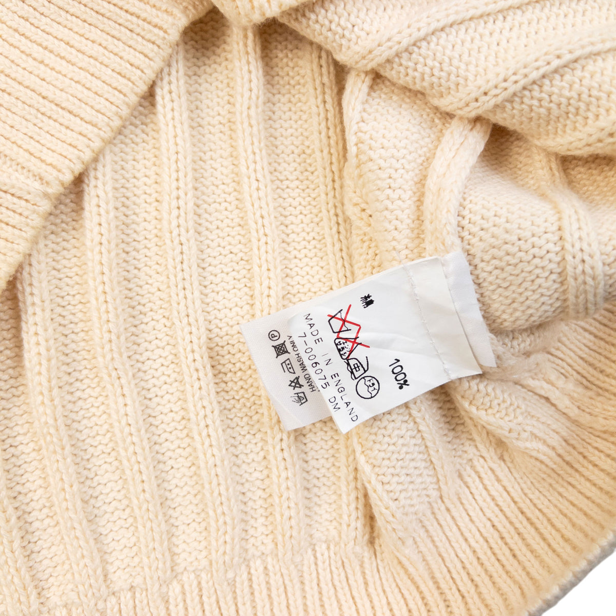 Vintage 90s Burberry Embroidered Knit Jumper Size M