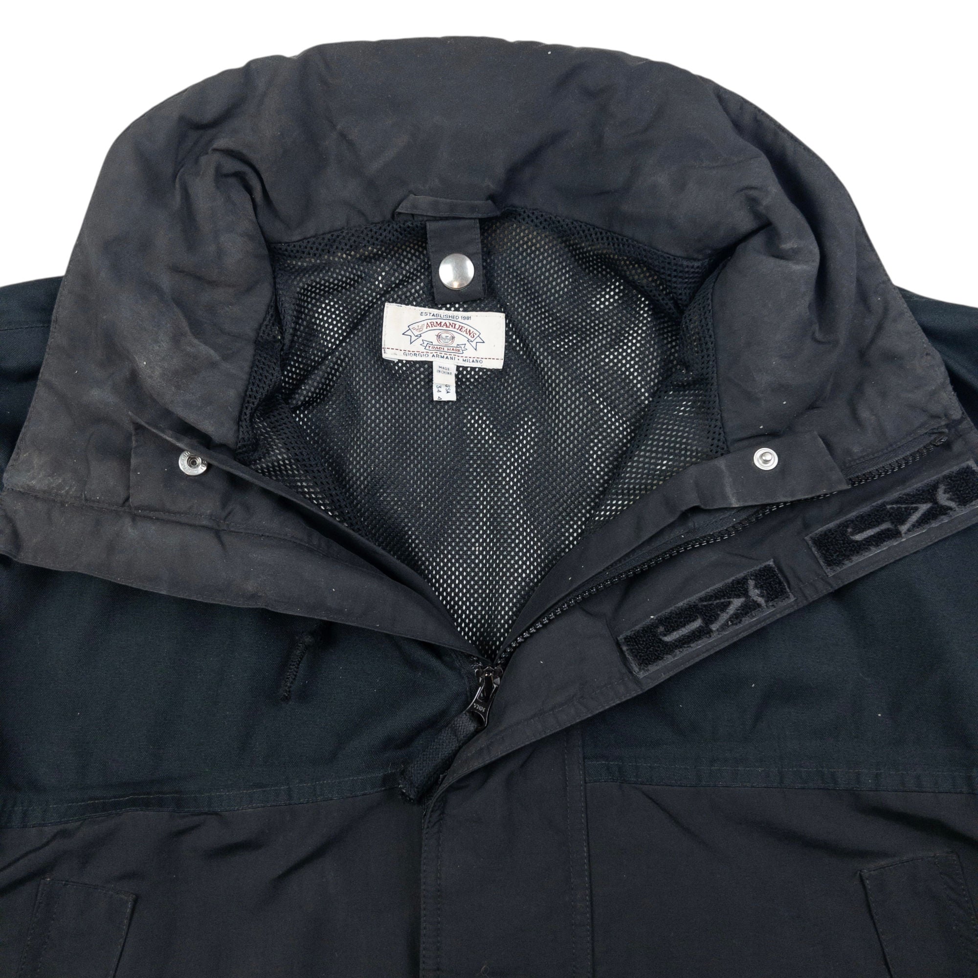 Vintage Armani Jeans Zip Up Jacket Size XXL