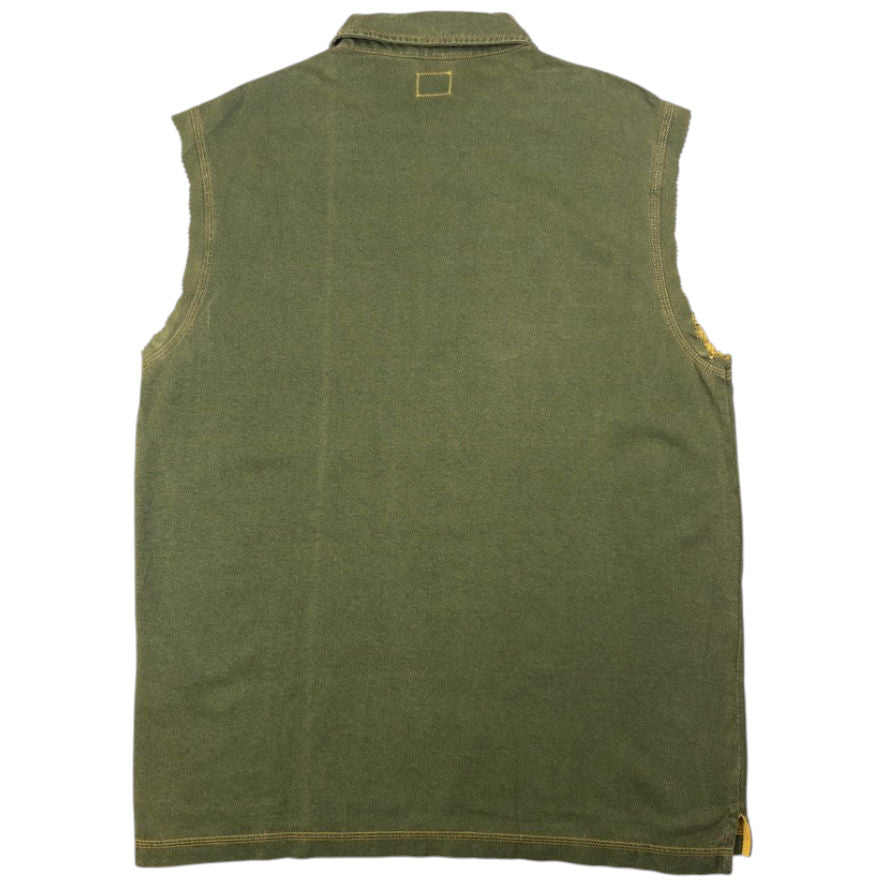 Vintage CP Company Sleeveless Polo Shirt Size M
