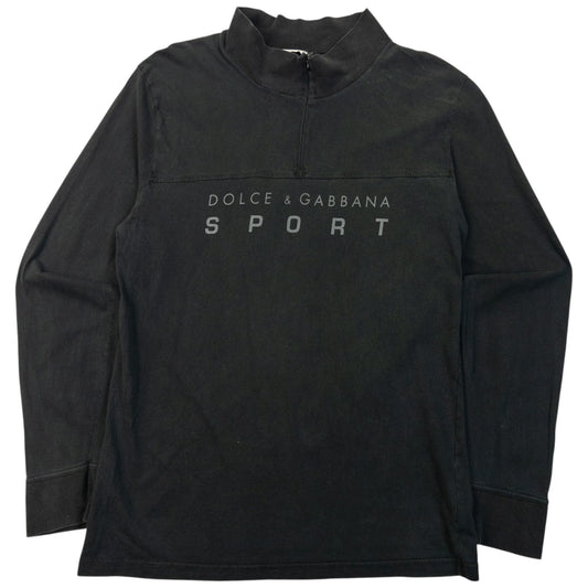 Vintage 2000s Dolce & Gabbana Sport Q Zip Lightweight Sweatshirt Size S