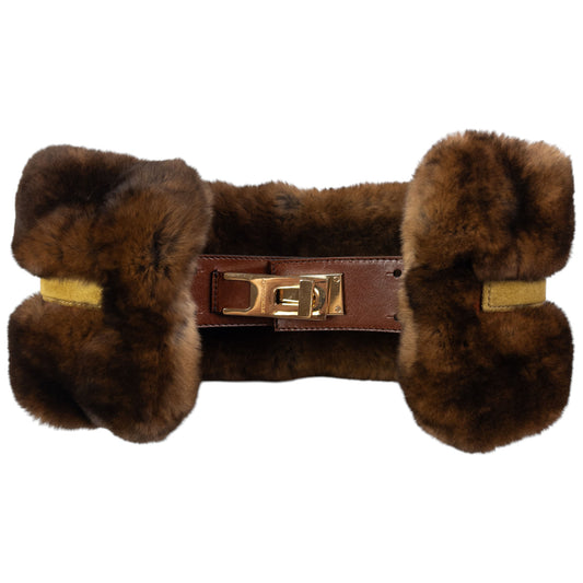 Vintage Burberry Prosum Fur Belt Size W25