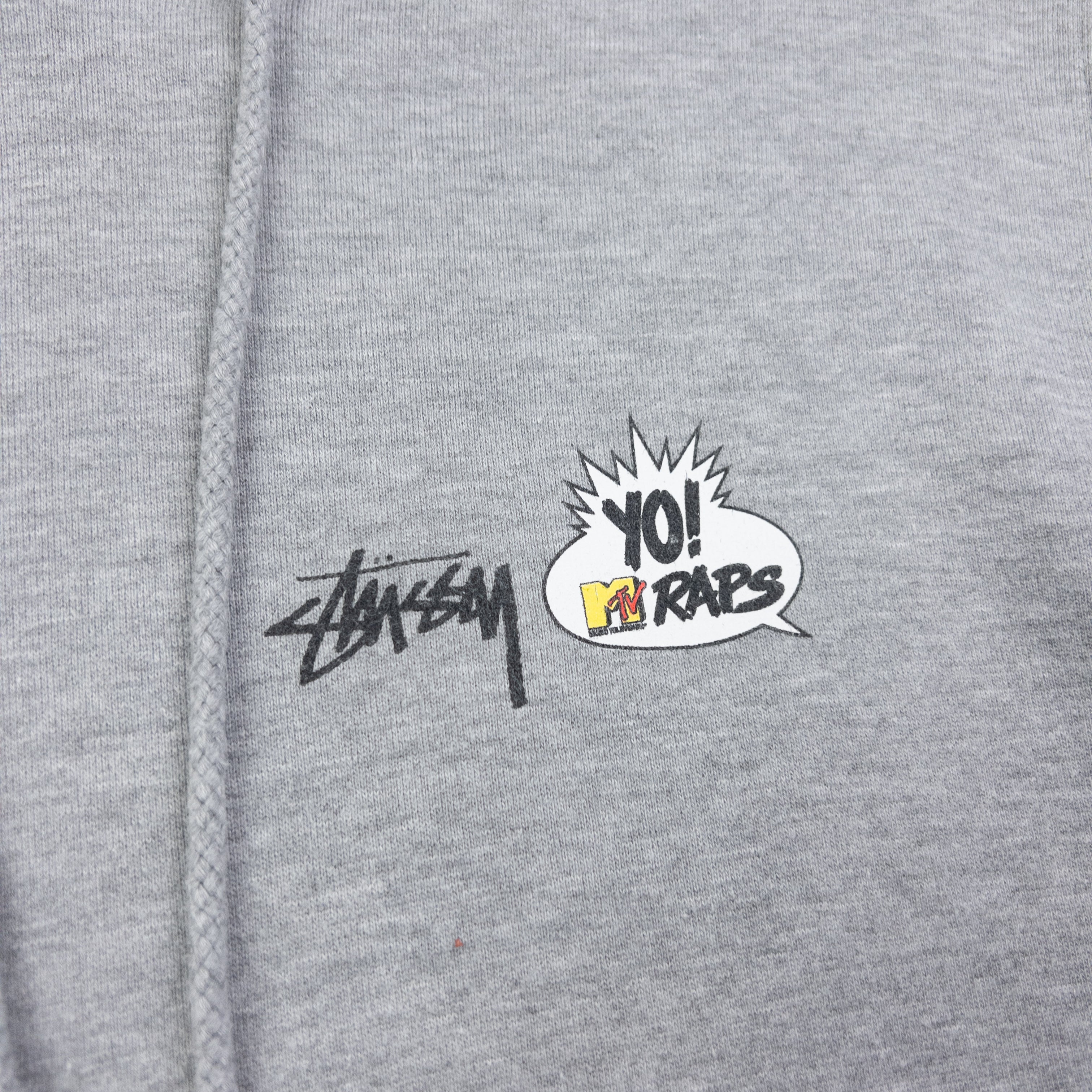Vintage Stussy MTV Gang Starr Graphic Hoodie Size L