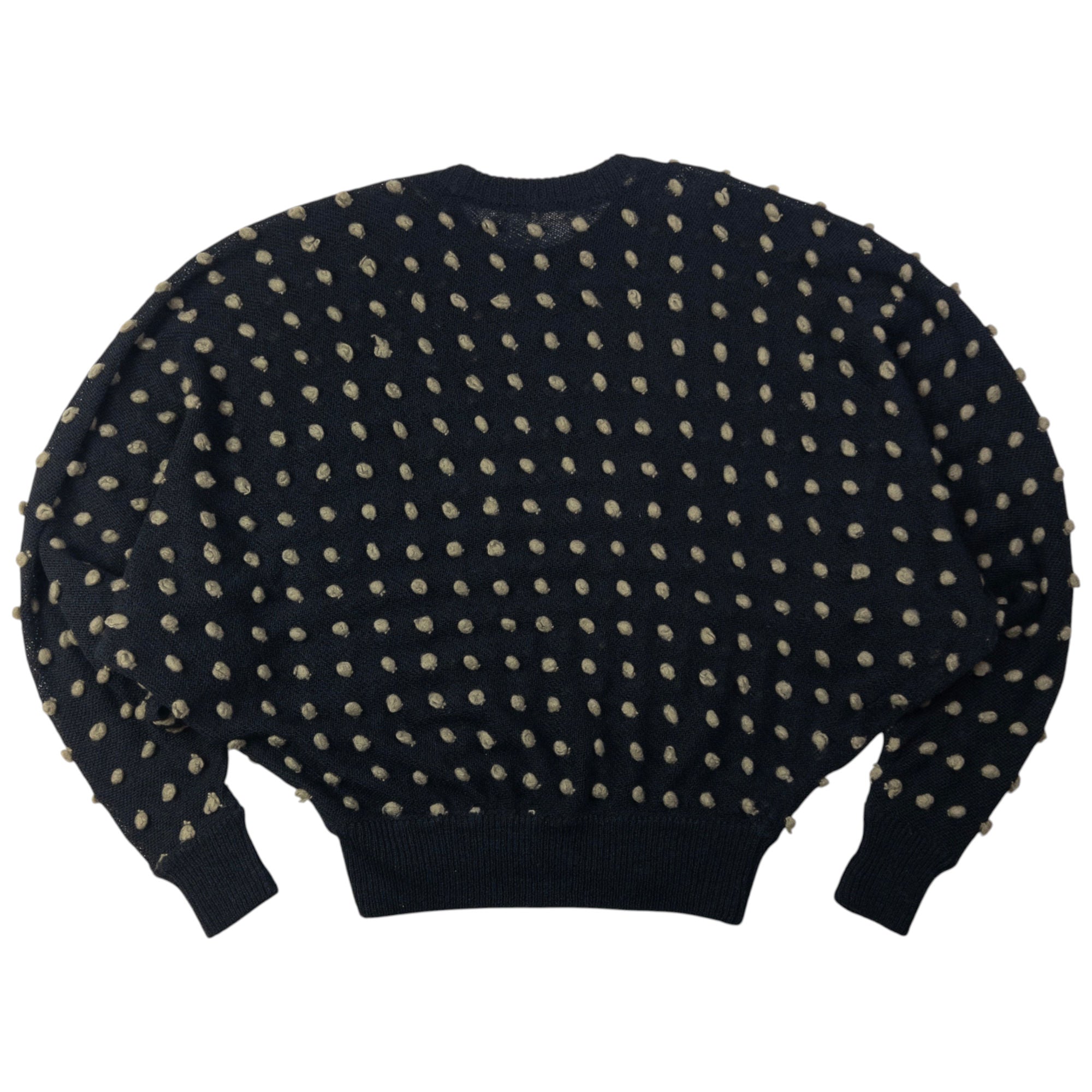 Vintage 1980S Issey Miyake Batwing Bobble Knit Jumper Size L