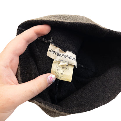 Vintage 2000s Emporio Armani Embroidered Wool Beanie Hat