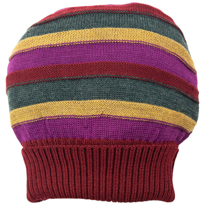 Vintage 2000s Issey Miyake MEN Striped Wool Beanie Hat