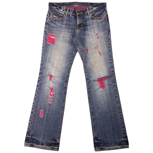Vintage PPFM Distressed Denim Jeans Size W33