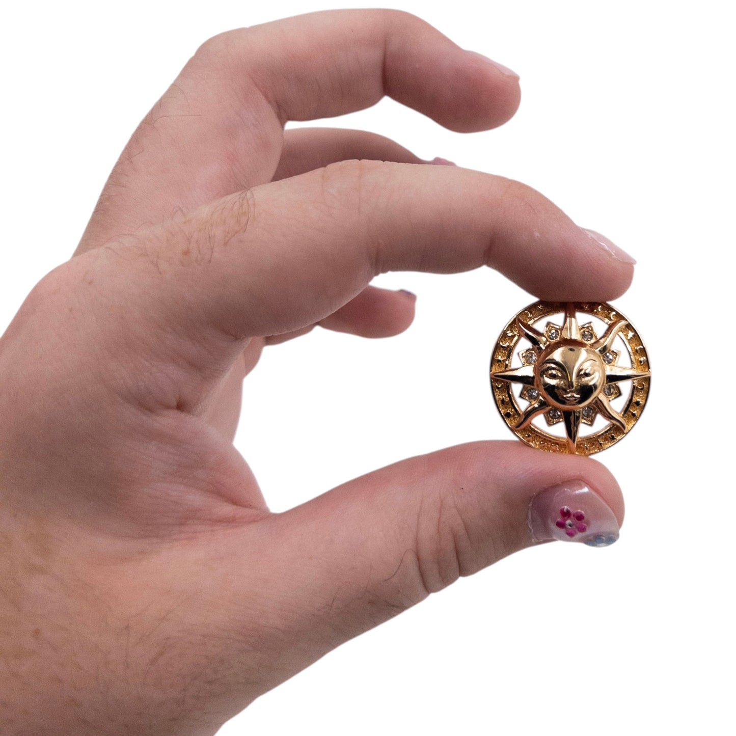 Vintage 90s Dior Gold Sun Pin Broach