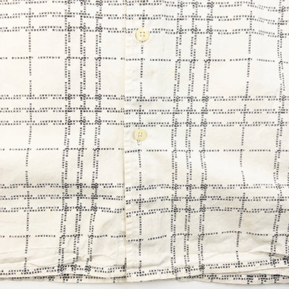 Vintage 2000s Burberry Nova Check Text Long Sleeve Button Up Shirt Size L
