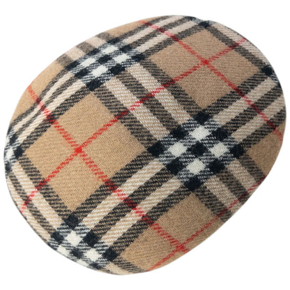 Vintage 90s Burberry Nova Check Structured Flat-Cap Hat