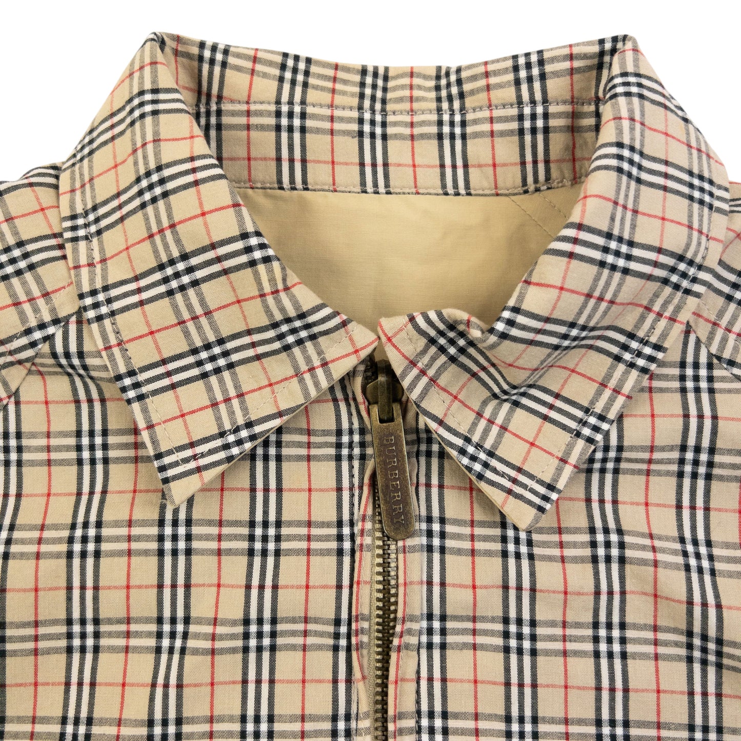 Vintage 90s Burberry Nova Check Reversible Harrington Jacket Size XS