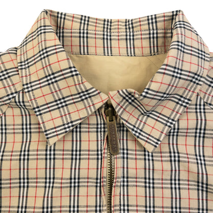 Vintage 90s Burberry Nova Check Reversible Harrington Jacket Size XS