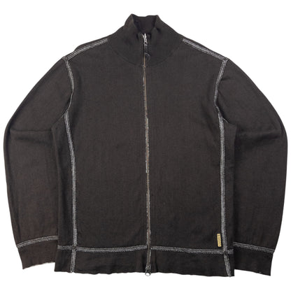 Vintage Armani Jeans Reversible Zip Up Jumper Size M