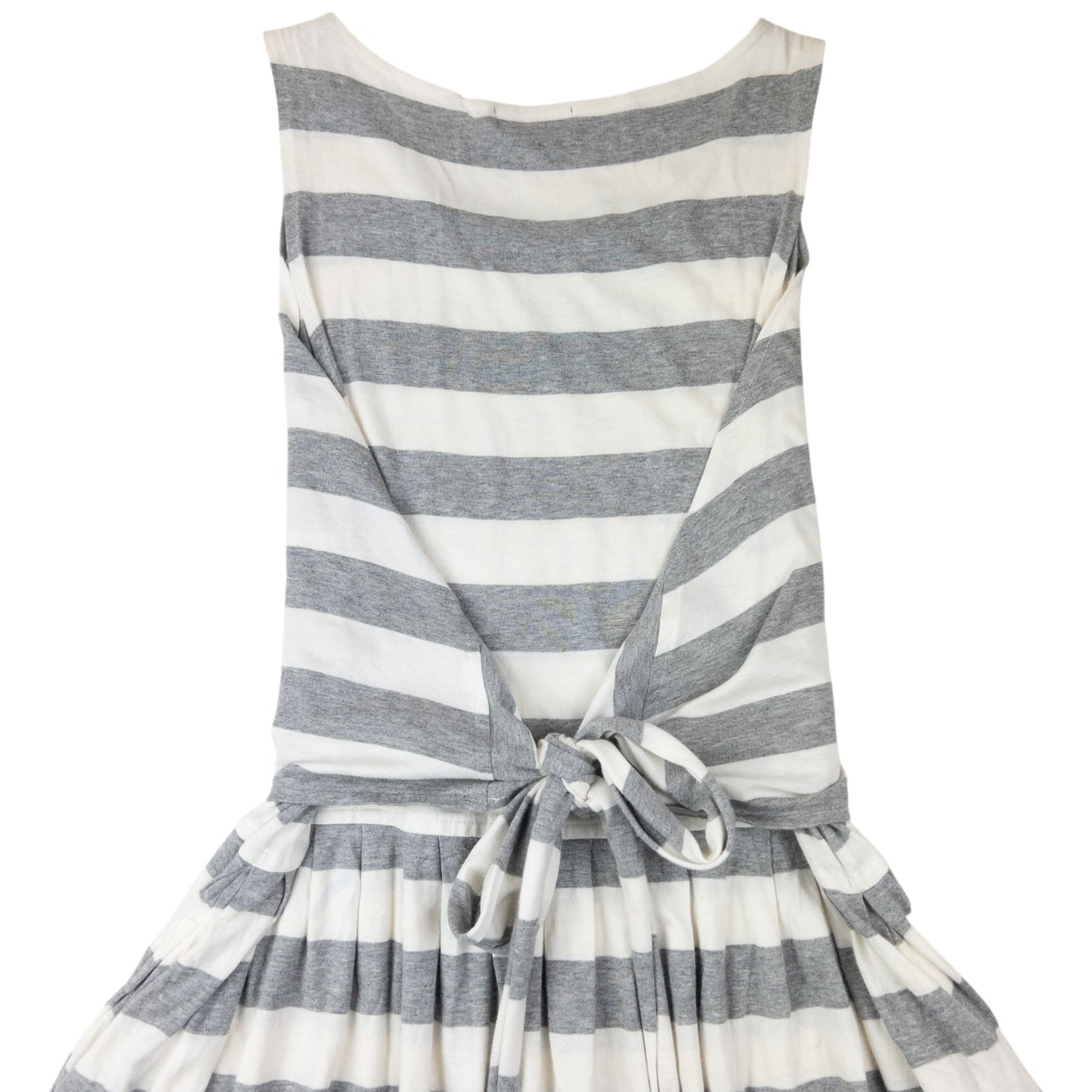 Vintage 80s Issey Miyake I.S. Striped Tie-Back Dress Womens Size L
