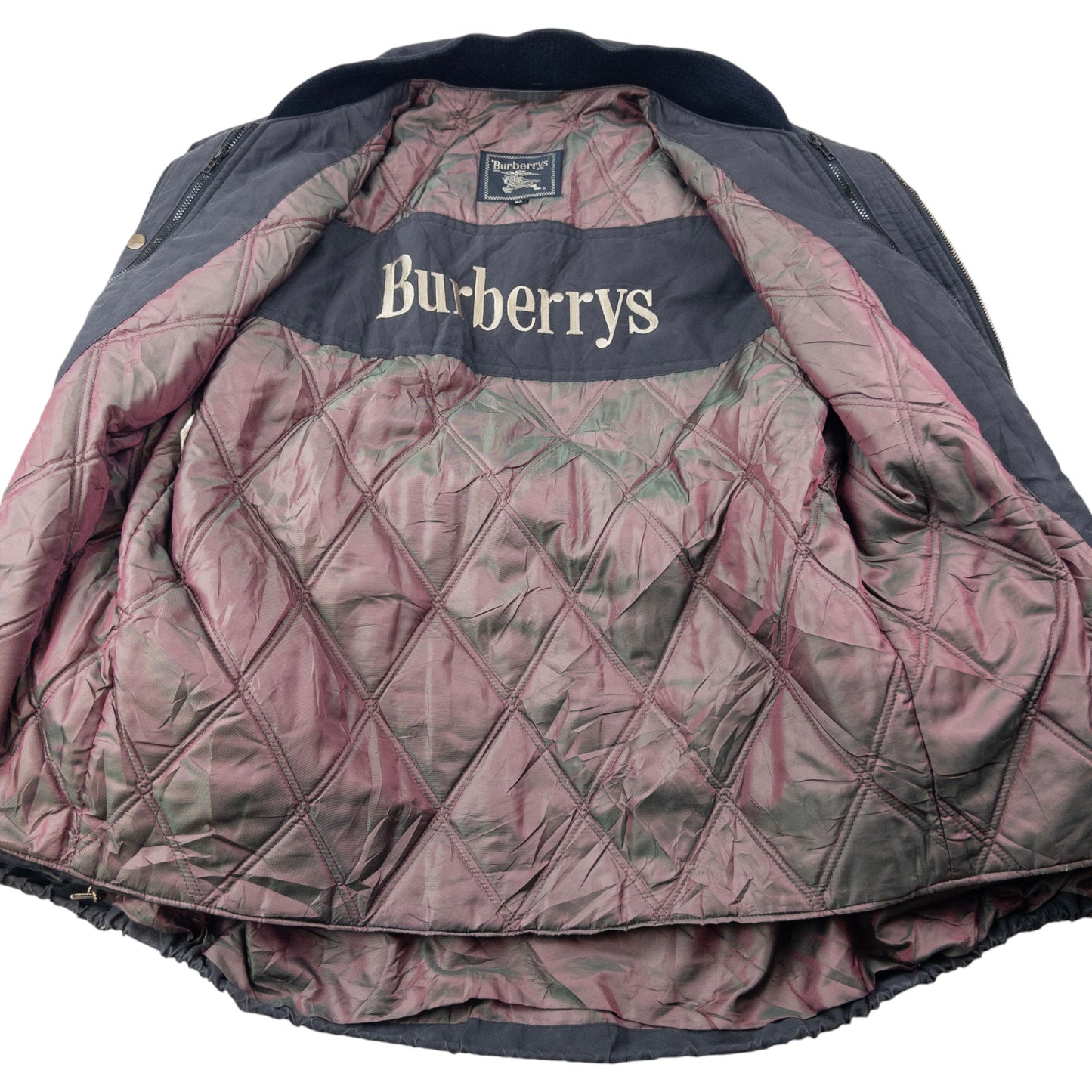 Vintage 90s Burberry Zip Up Jacket Size M