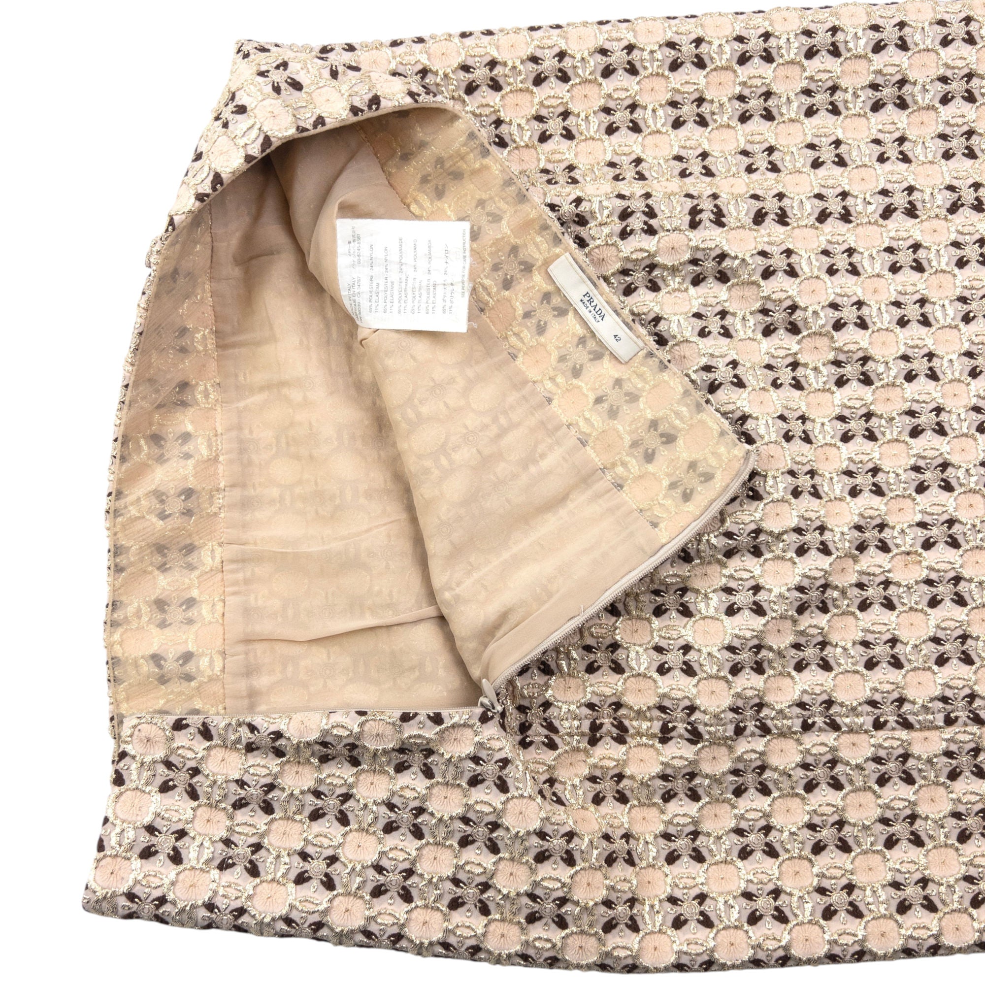 Vintage Prada Pattern Skirt Womens Size W29