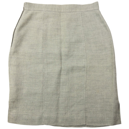 Vintage 80s Gucci Linen And Wool Skirt Womens Size W26