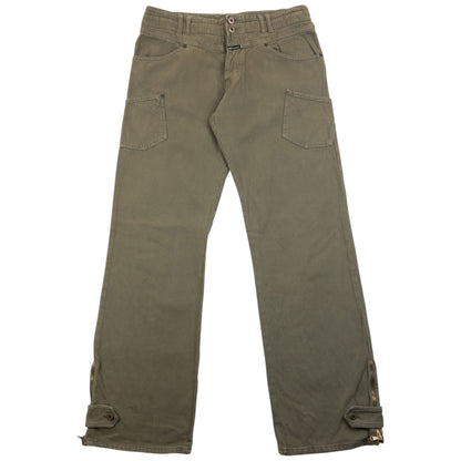 Vintage 2003 Dolce & Gabbana Zip Cuff Denim Jeans Size W34
