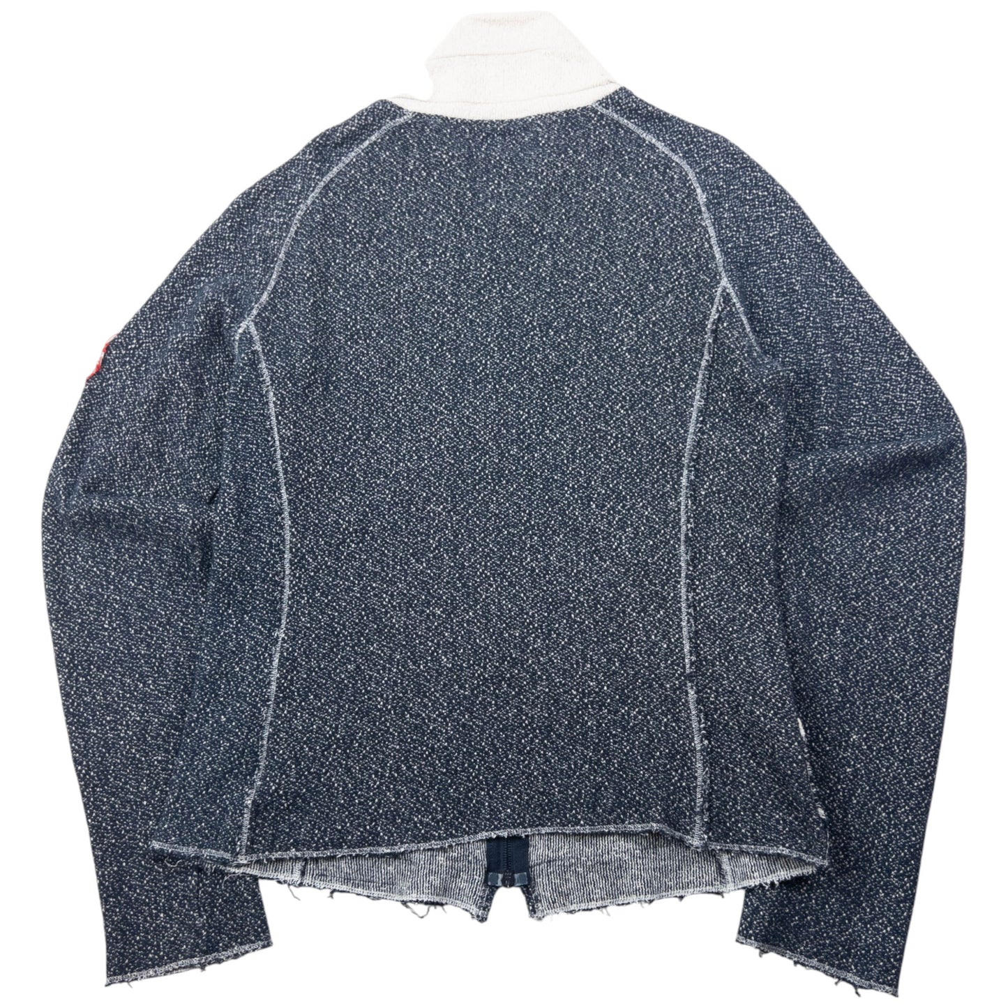 Vintage 2000s Armani Jeans Zip Up Hemp Jumper Womnes Size L